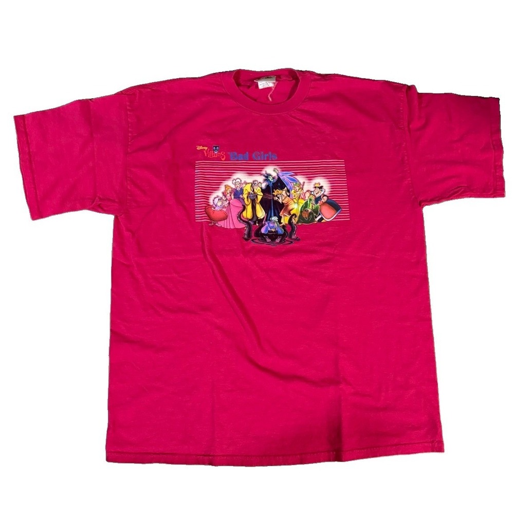 Vintage 90's Disney DISNEYLAND Bad Girls Lady Villains T-SHIRT XL EXCELLENT